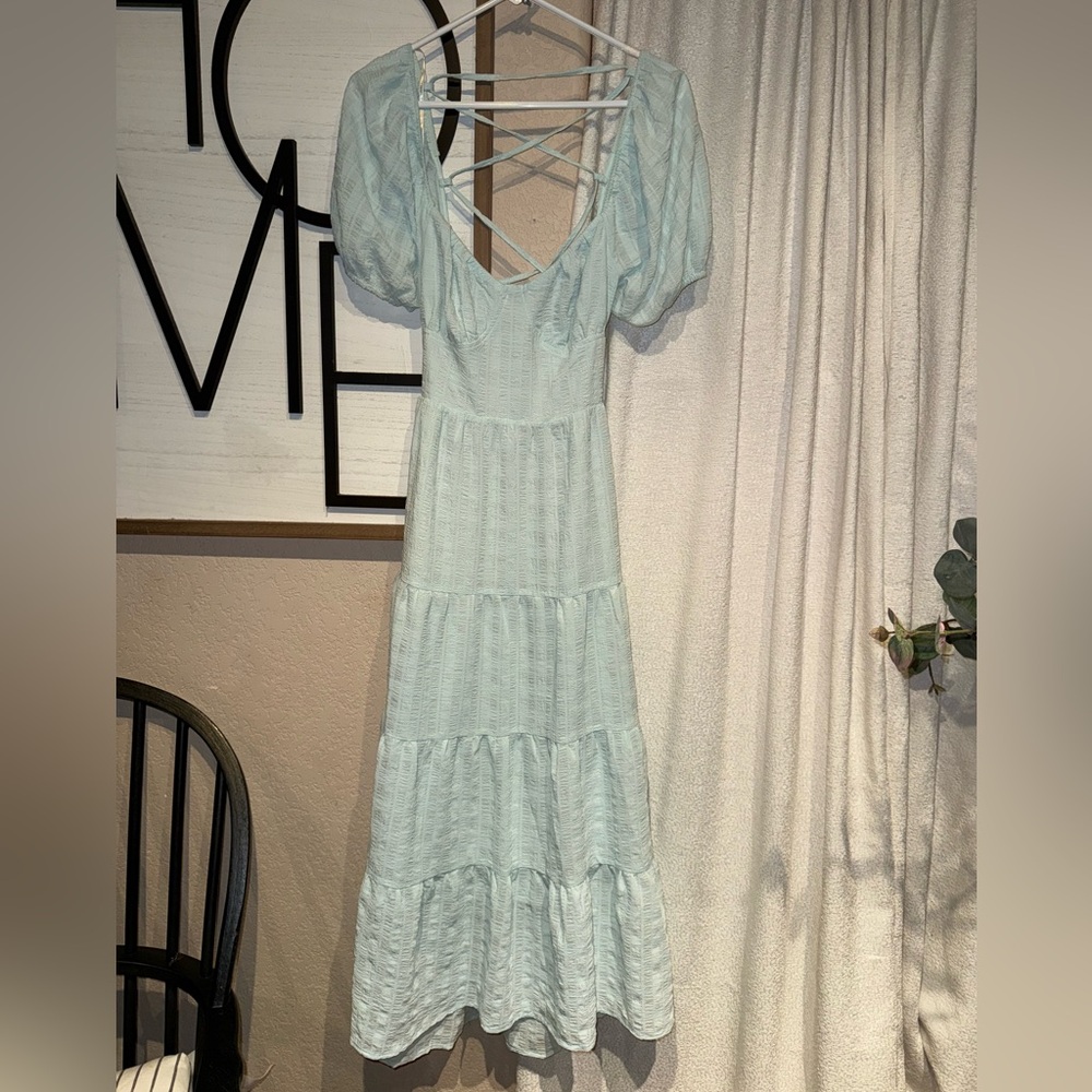 Forever 21 Lace Back Midi Dress